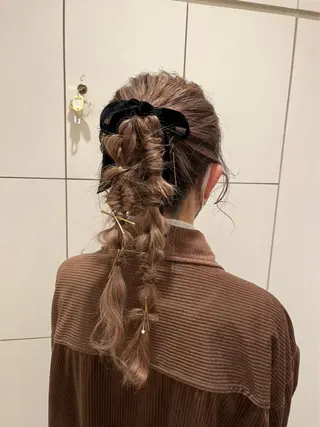 ロング ヘアアレンジ SALOWIN川崎WEST店所属・🌷川崎/アレンジ/ 暖色ボブ/コトネ🌷のヘアスタイル