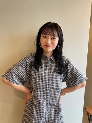 セミロング 🌈HAPPYになる hair🌈ユウカのヘアスタイル