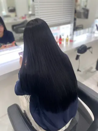 ロング カラー ヘアアレンジ トレンド韓国風カラー 💎ホウト💎のヘアスタイル