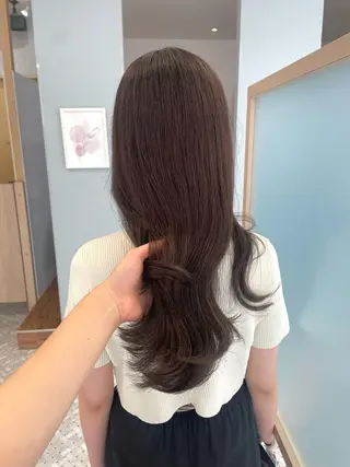 ロング 女性スタイリスト専門サロン Zina 天神西通り所属・艶髪韓国ヘア MANAMI🎀のヘアスタイル