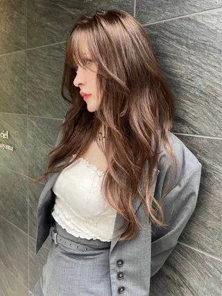 ロング カラー 小顔ボブ jilblanカホのヘアスタイル