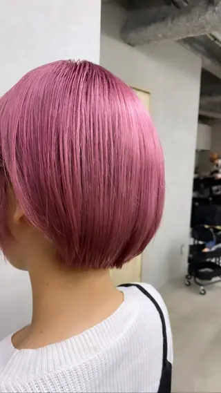 ショート カラー ヘアアレンジ Ameri/髪質改善 /韓国ヘア🇰🇷のヘアスタイル