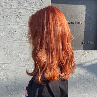 ミディアム カラー 馬場 瑞穂のヘアスタイル