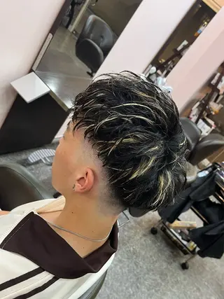 ミディアム パーマ CuMARi所属・歴7年🔥メンズ専門 自信しかありませんのヘアスタイル