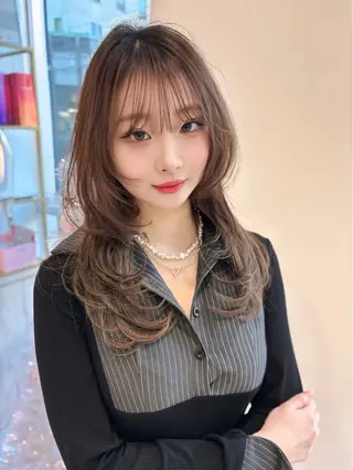 ロング カラー SAYAKA 🍒/ボブ/暖色のヘアスタイル