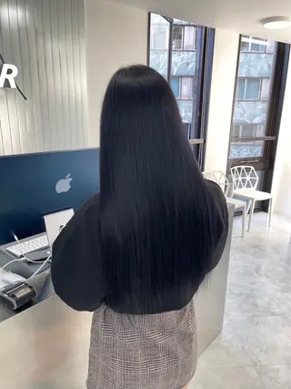 ロング カラー 🇰🇷韓国っぽ 透明感🇰🇷胡海のヘアスタイル