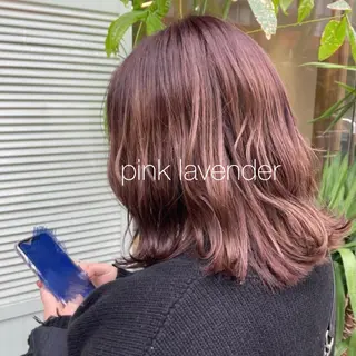 ミディアム カラー さかもと あかりのヘアスタイル