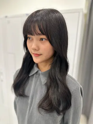 ロング カラー 縮毛矯正/ネイル 🌻ひまわり🌻のヘアスタイル