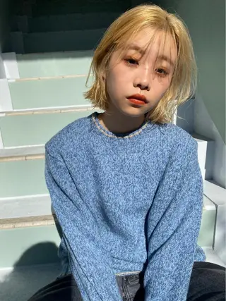 カラー qpula所属・qpula misuzuのヘアスタイル