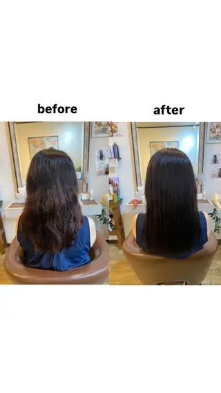 ロング カラー ミルコ バイ クラク所属・伊橋 沙里のヘアスタイル