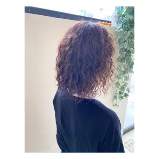 ミディアム パーマ 菊池大一 溝の口パーマのヘアスタイル