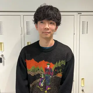 ショート パーマ メンズ特化 河内翔吾のヘアスタイル