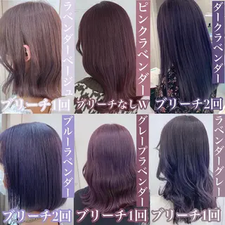 ミディアム カラー 💗韓国艶カラー 💗DISCO💗のヘアスタイル