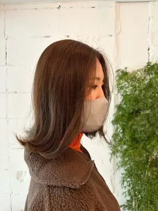 ミディアム カラー ヘアアレンジ trym/ 木原裕希のヘアスタイル