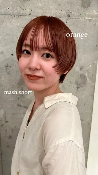 ショート パーマ/ボブパーマ 艶カラー/坂本小夏のヘアスタイル