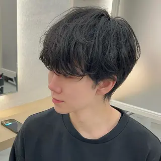 パーマ メンズ youres hair 髪質改善トリートメント&ヘッドスパ  新宿三丁目店【ユアーズヘア】所属・🦋透明感カラー 👑NODOKA🦋のヘアスタイル