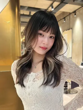 ロング カラー 【垢抜け艶カラー】 ♡⃛Mirai♡⃛のヘアスタイル