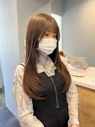 ロング 韓国ヘア/髪質改善 /艶カラー/sahoのヘアスタイル