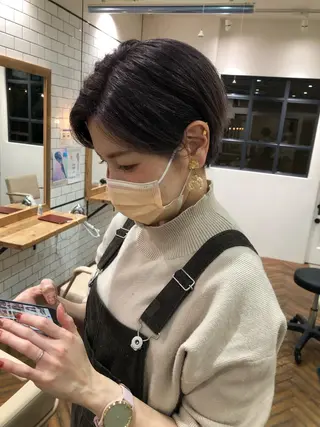 ショート カラー レイヤー/お顔まわり 暖色カラー🍑Amiのその他イメージ