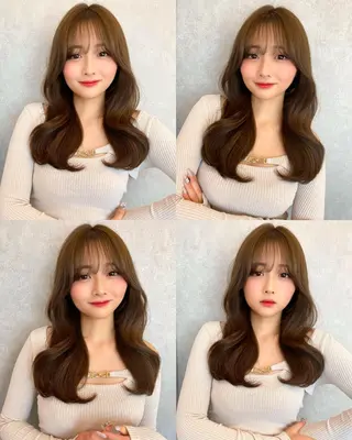 ロング カラー 韓国ヘア🤍顔周り/ 髪質改善✨/林遼一郎のヘアスタイル