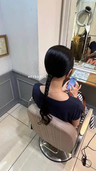 ロング ヘアアレンジ 横浜/カラーモデル *💚りんか💚*のヘアスタイル