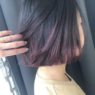 ミディアム カラー ORIKA 美容室のヘアスタイル