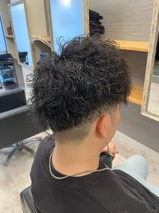 パーマ メンズ メンズ特化/パーマ/ フェードWATARUのヘアスタイル