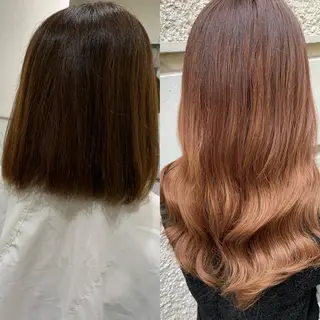 セミロング ヘアアレンジ 髪質改善&Spa fee by carrefour 大橋店[フィー・バイ・カルフール大橋]所属・stylist Yukieのヘアスタイル