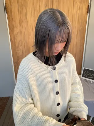 ミディアム カラー fulam所属・MIKU ／fulamのヘアスタイル