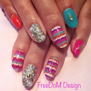 ネイル ＦreeDoＭ   Design所属・W KUMIのネイルデザイン