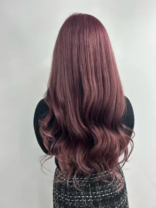 セミロング カラー alpha. カラーエクステ下妻のヘアスタイル