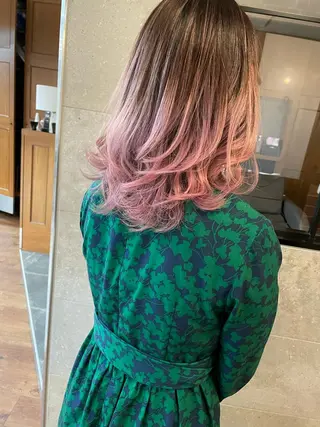 ミディアム MOOD,所属・レイヤーカット/銀座 TAROのヘアスタイル