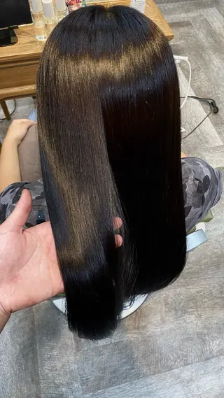 ロング カラー 飯田 雷晟のヘアスタイル