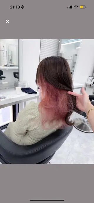 ミディアム カラー 韓国スタイル🇰🇷 トレンドレイヤー🪡のヘアスタイル