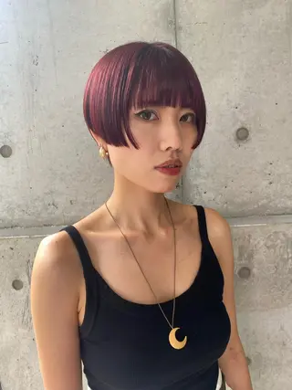 ショート カラー les baladins du miroir所属・🍃YURI 🍃のヘアスタイル