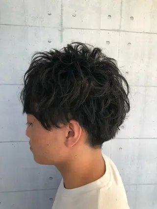 ショート パーマ メンズ 北脇 健治のヘアスタイル