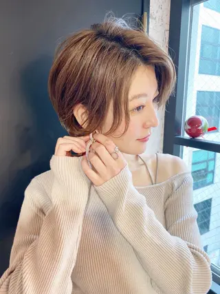 ショート カラー ❣️モテ髪❣️佐野 圭佑のヘアスタイル