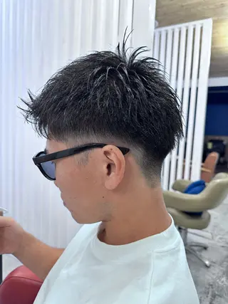 ショート メンズ 椎木 琉聖のヘアスタイル