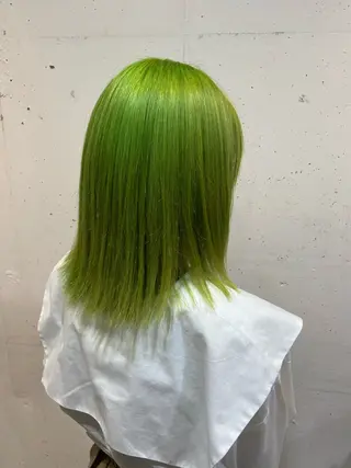 カラー ブリーチなし透明感 カラー✨山仲絢圭のヘアスタイル