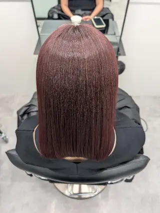 ミディアム GOToday所属・艶髪/オリーブ系/ 肌が綺麗に見えるお色のヘアスタイル