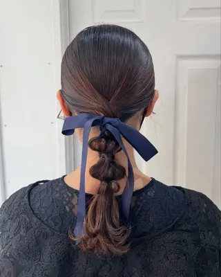 セミロング ヘアアレンジ uros.所属・🩵aiko / モデル募集中️🩵のヘアスタイル