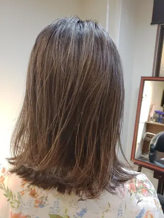 ミディアム カラー RIENS♡xrea 山本優舞のヘアスタイル