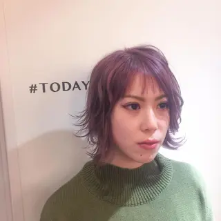 ミディアム ホワイト&レイヤーカ ットエクステ長畠俊輔のヘアスタイル