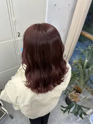 セミロング カラー MUKU ひかるのヘアスタイル