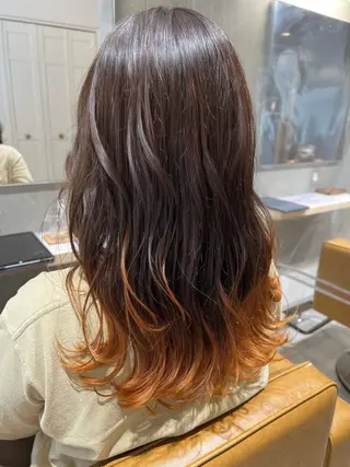 セミロング カラー 縮毛矯正×艶カラー /中村勇太のヘアスタイル