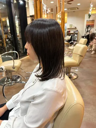 セミロング カラー Lit.自由が丘（SENJYU自由が丘）所属・【髪質改善/美髪】 ⭐️川嶋 陸央⭐️のヘアスタイル