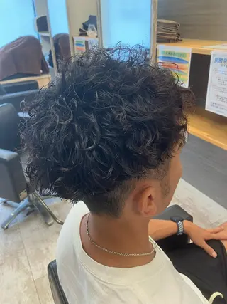 パーマ メンズ メンズ特化/パーマ/ フェードWATARUのヘアスタイル