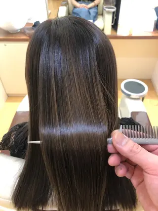 ロング カラー 髪質改善春間 慶康のヘアスタイル