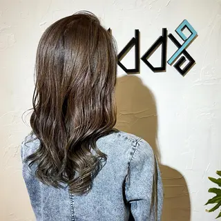 ミディアム カラー パーマ ヘアアレンジ Add9 柳田健登のヘアスタイル