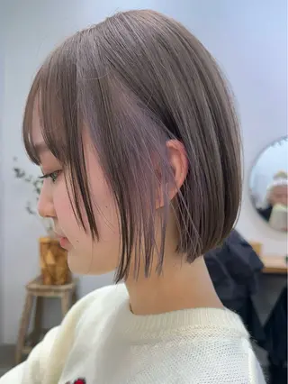 ミディアム カラー ブリーチダブルカラー 【koide】のヘアスタイル